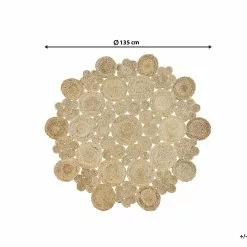 Beliani Matto Juutti Beige ø 135 Cm GERDEK 16 Beliani Matto Juutti Beige ø 135 Cm GERDEK -Ruokapöydät Myyntikauppa undef src sa picid 790994 type whitesh image scaled