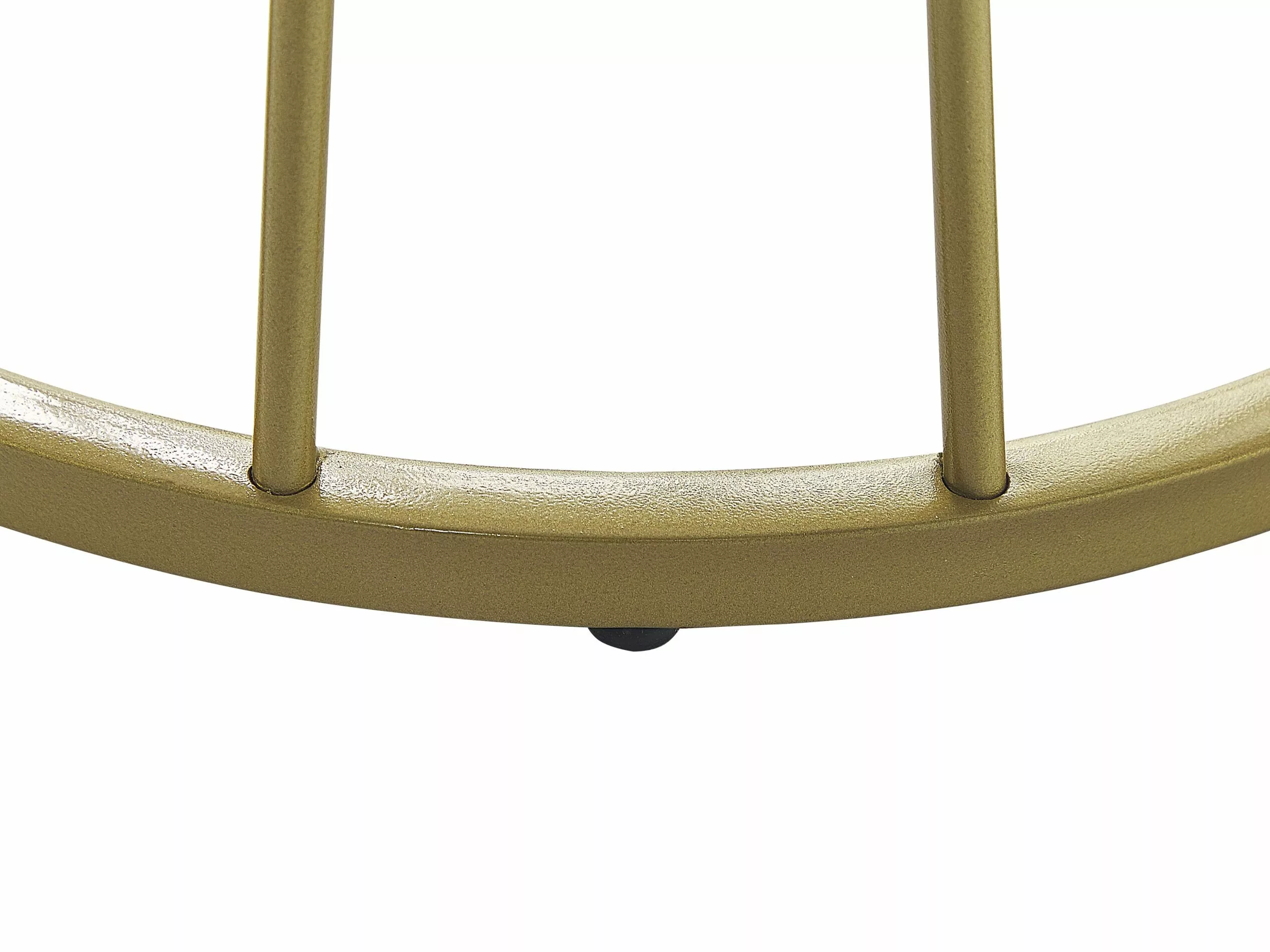 Beliani Sohvapöytä Marmorikuvio Valkoinen/kulta CONCAN - Image 7