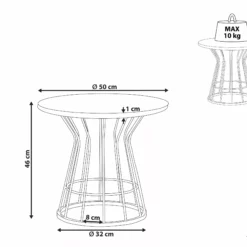 Beliani Sohvapöytä Marmorikuvio Valkoinen/kulta CONCAN -Ruokapöydät Myyntikauppa undef src sa picid 791125 type whitesh image scaled