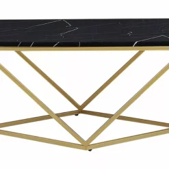 Beliani Sohvapöytä Marmorikuvio Musta/kulta MALIBU -Ruokapöydät Myyntikauppa undef src sa picid 791609 type whitesh image scaled