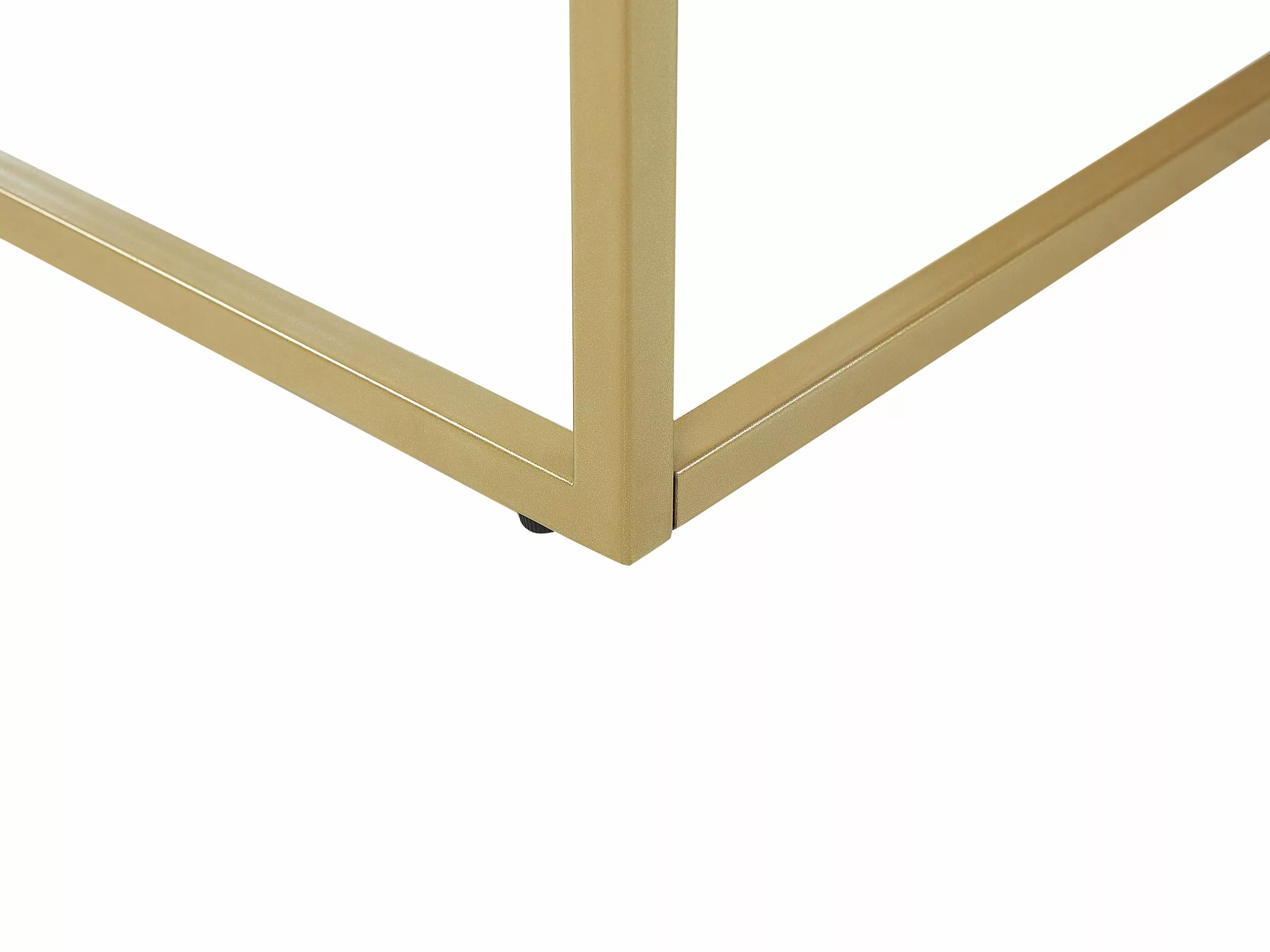 Beliani Sohvapöytä Marmorikuvio Musta/kulta DELANO 7 Beliani Sohvapöytä Marmorikuvio Musta/kulta DELANO - Image 5