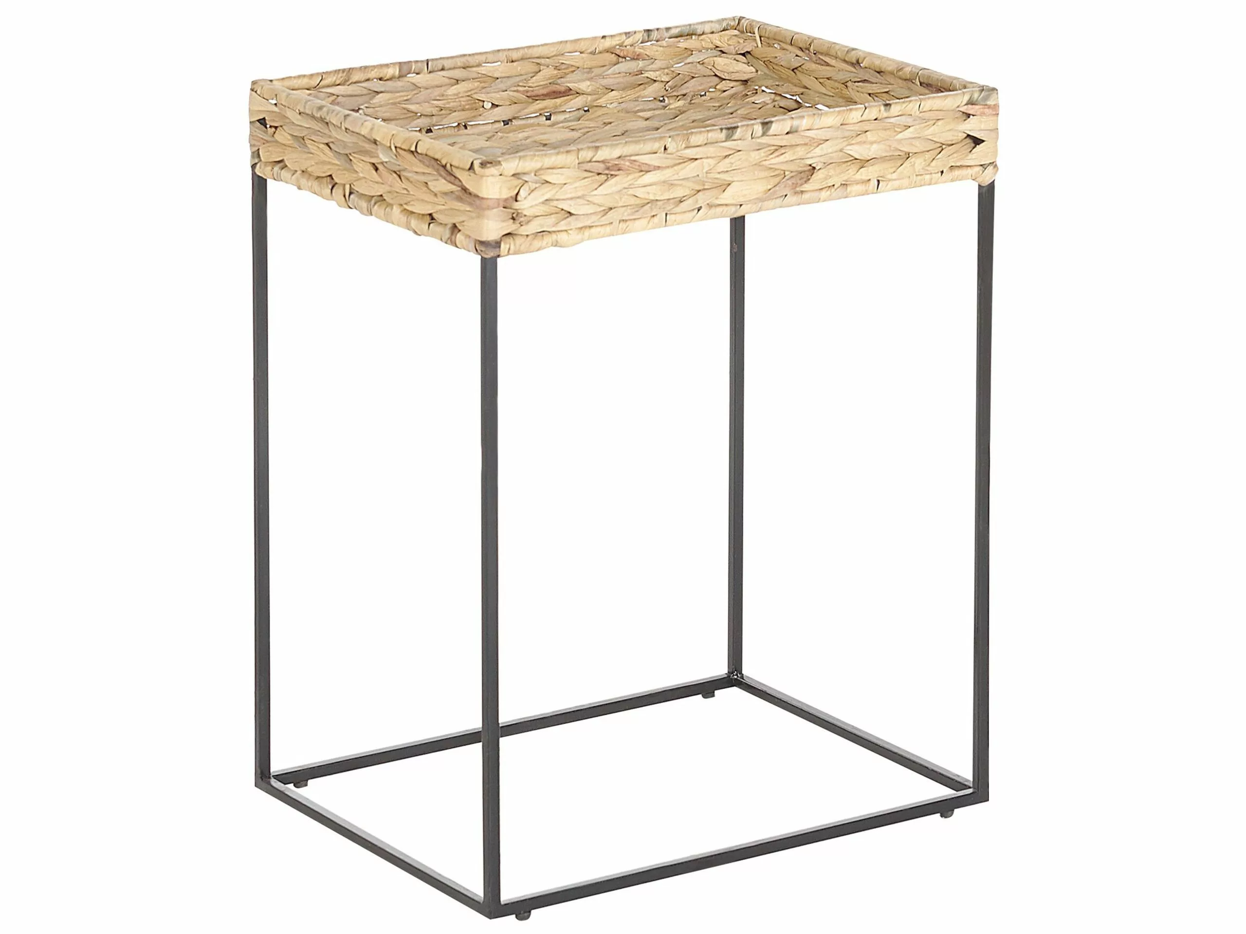 Beliani Sivupöytäsetti Vesihyasintti Luonnonväri/musta 3 Kpl HAWI - Image 7