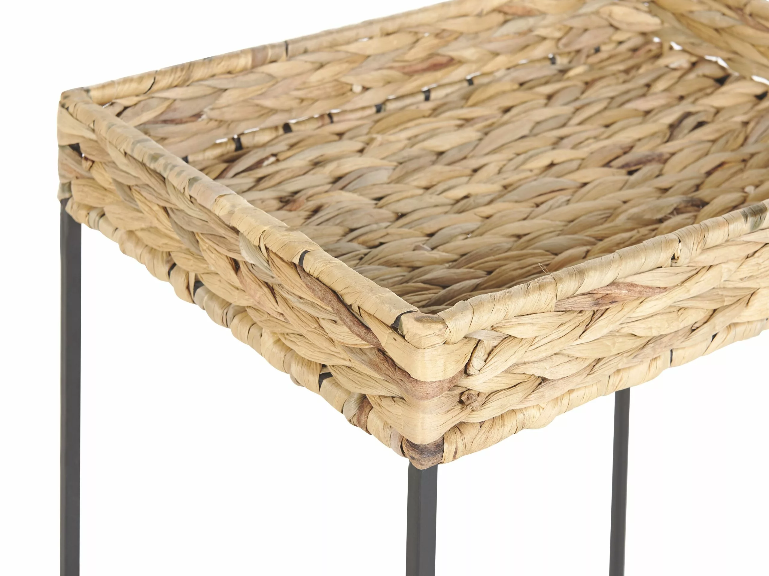 Beliani Sivupöytäsetti Vesihyasintti Luonnonväri/musta 3 Kpl HAWI - Image 9