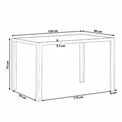 Beliani Ruokapöytä Lasitasolla Teräs Musta 120 X 80 Cm LAVOS -Ruokapöydät Myyntikauppa undef src sa picid 792922 type whitesh image scaled