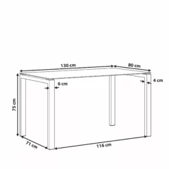 Beliani Ruokapöytä Lasitasolla Teräs Vaalea Puu 130 X 80 Cm TAVIRA 13 Beliani Ruokapöytä Lasitasolla Teräs Vaalea Puu 130 X 80 Cm TAVIRA -Ruokapöydät Myyntikauppa undef src sa picid 792982 type whitesh image scaled