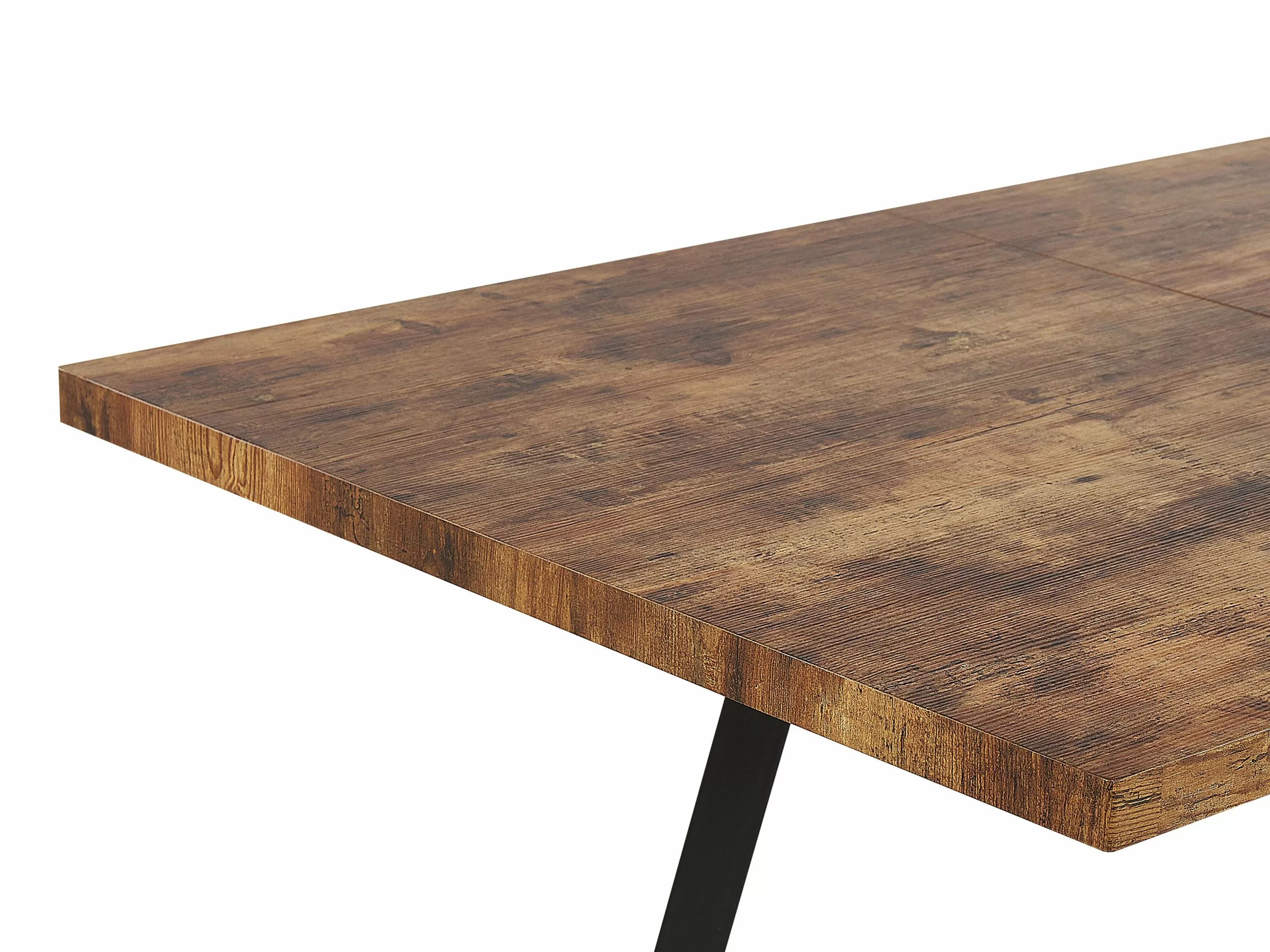 Beliani Ruokapöytä Jatkettava Vaalea Puu/musta 140/180 X 90 Cm HARLOW 9 Beliani Ruokapöytä Jatkettava Vaalea Puu/musta 140/180 X 90 Cm HARLOW - Image 7