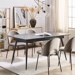 Beliani Ruokapöytä Jatkettava Musta 160/200 X 90 Cm MALDON 14 Beliani Ruokapöytä Jatkettava Musta 160/200 X 90 Cm MALDON -Ruokapöydät Myyntikauppa undef src sa picid 793911 type whitesh image scaled