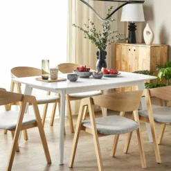 Beliani Ruokapöytä Jatkettava Valkoinen SANFORD Useita Kokoja 15 Beliani Ruokapöytä Jatkettava Valkoinen SANFORD Useita Kokoja -Ruokapöydät Myyntikauppa undef src sa picid 795897 type whitesh image scaled