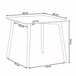 Beliani Ruokapöytä Musta/vaalea Puu 80 X 80 Cm BUSTO 19 Beliani Ruokapöytä Musta/vaalea Puu 80 X 80 Cm BUSTO -Ruokapöydät Myyntikauppa undef src sa picid 797792 type whitesh image scaled