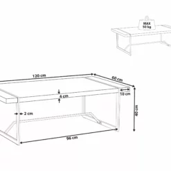Beliani Sohvapöytä Valkoinen TULSA 15 Beliani Sohvapöytä Valkoinen TULSA -Ruokapöydät Myyntikauppa undef src sa picid 797795 type whitesh image scaled