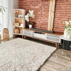 Beliani Matto Kangas Valkoinen EVREN Useita Kokoja -Ruokapöydät Myyntikauppa undef src sa picid 797849 type whitesh image scaled