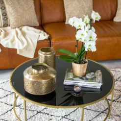 Beliani Sohvapöytä Metalli Musta/kulta FLORENCE 14 Beliani Sohvapöytä Metalli Musta/kulta FLORENCE -Ruokapöydät Myyntikauppa undef src sa picid 798228 type whitesh image scaled