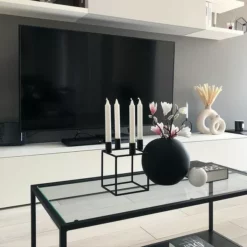 Beliani Sohvapöytä Lasitasolla Metalli Musta MEDORA -Ruokapöydät Myyntikauppa undef src sa picid 798246 type whitesh image