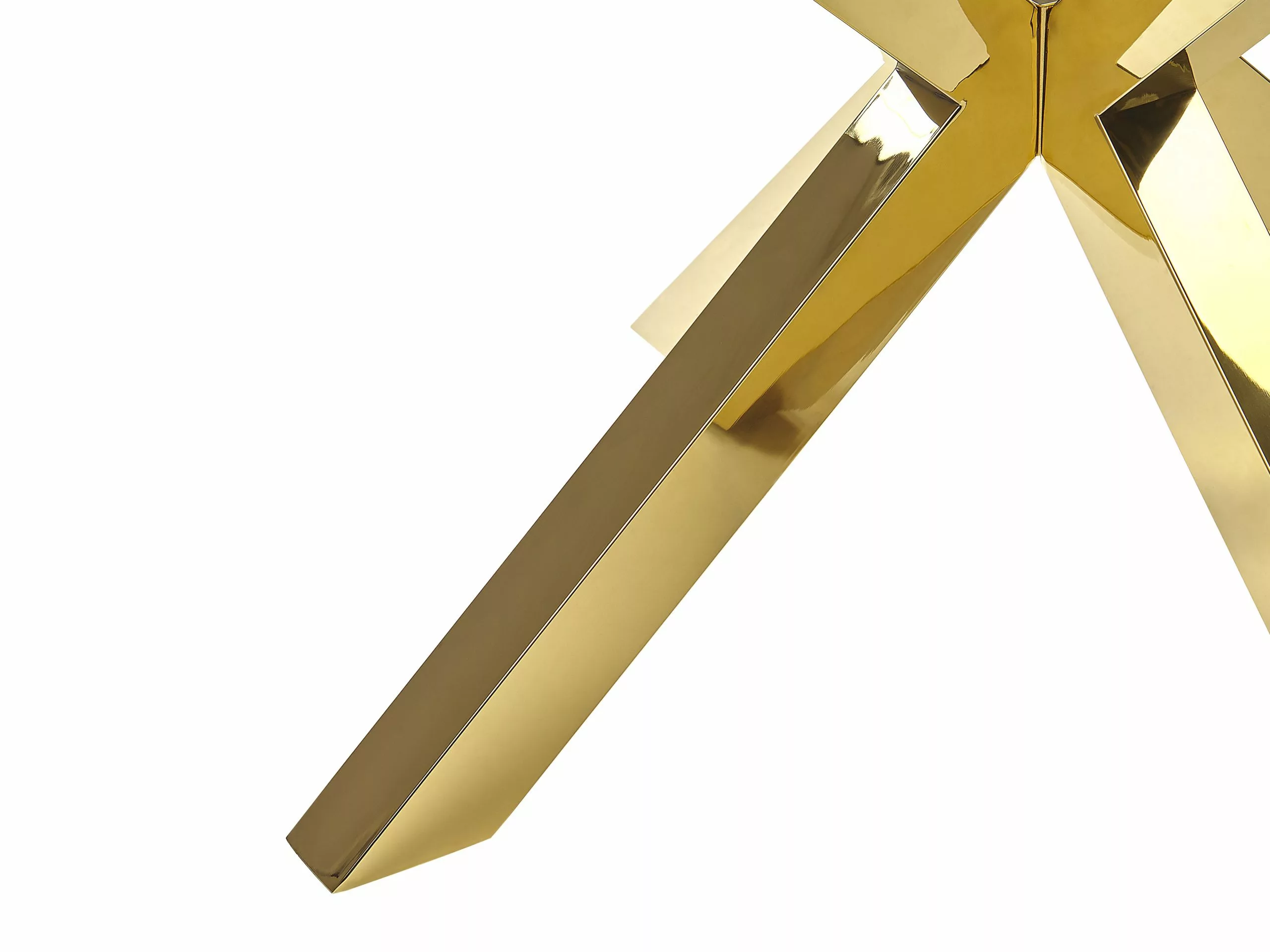 Beliani Sohvapöytä Lasitasolla Rosteri Kulta STARLIGHT - Image 5