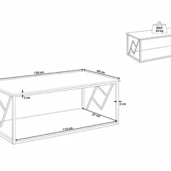 Beliani Sohvapöytä Tumma Puu/musta FORRES 17 Beliani Sohvapöytä Tumma Puu/musta FORRES -Ruokapöydät Myyntikauppa undef src sa picid 799258 type whitesh image scaled
