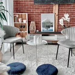 Beliani Matto Kangas Valkoinen EVREN Useita Kokoja -Ruokapöydät Myyntikauppa undef src sa picid 801356 type whitesh image scaled