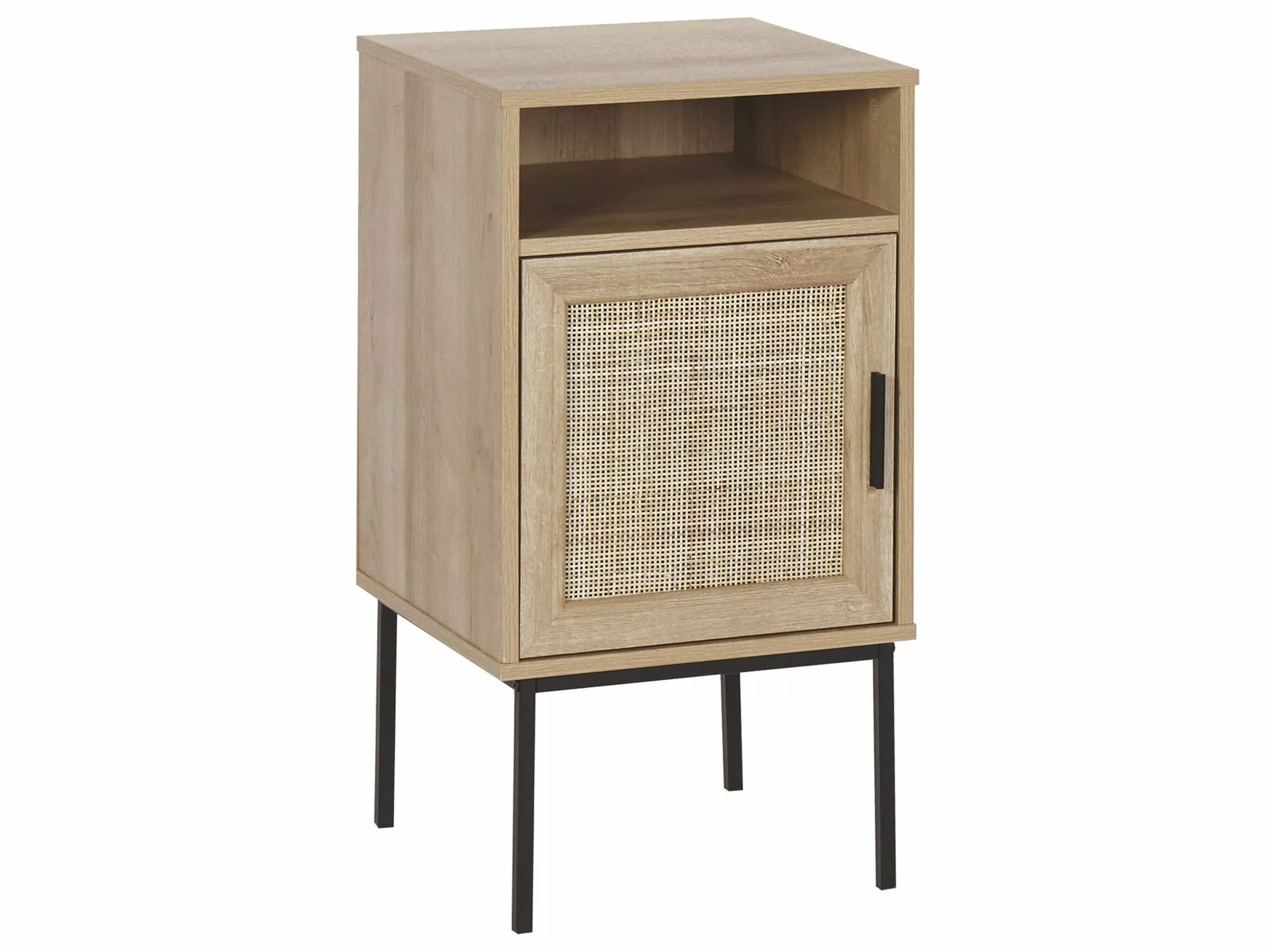 Beliani Yöpöytä Rottinki Kaappi Vaalea Puu PASCO 3 Beliani Yöpöytä Rottinki Kaappi Vaalea Puu PASCO