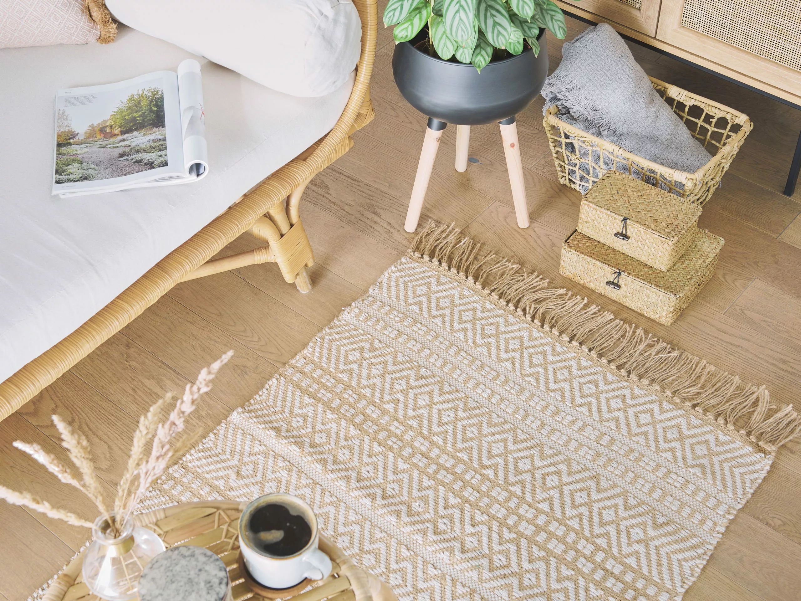 Beliani Matto Juutti Beige DORTYOL Useita Kokoja - Image 2