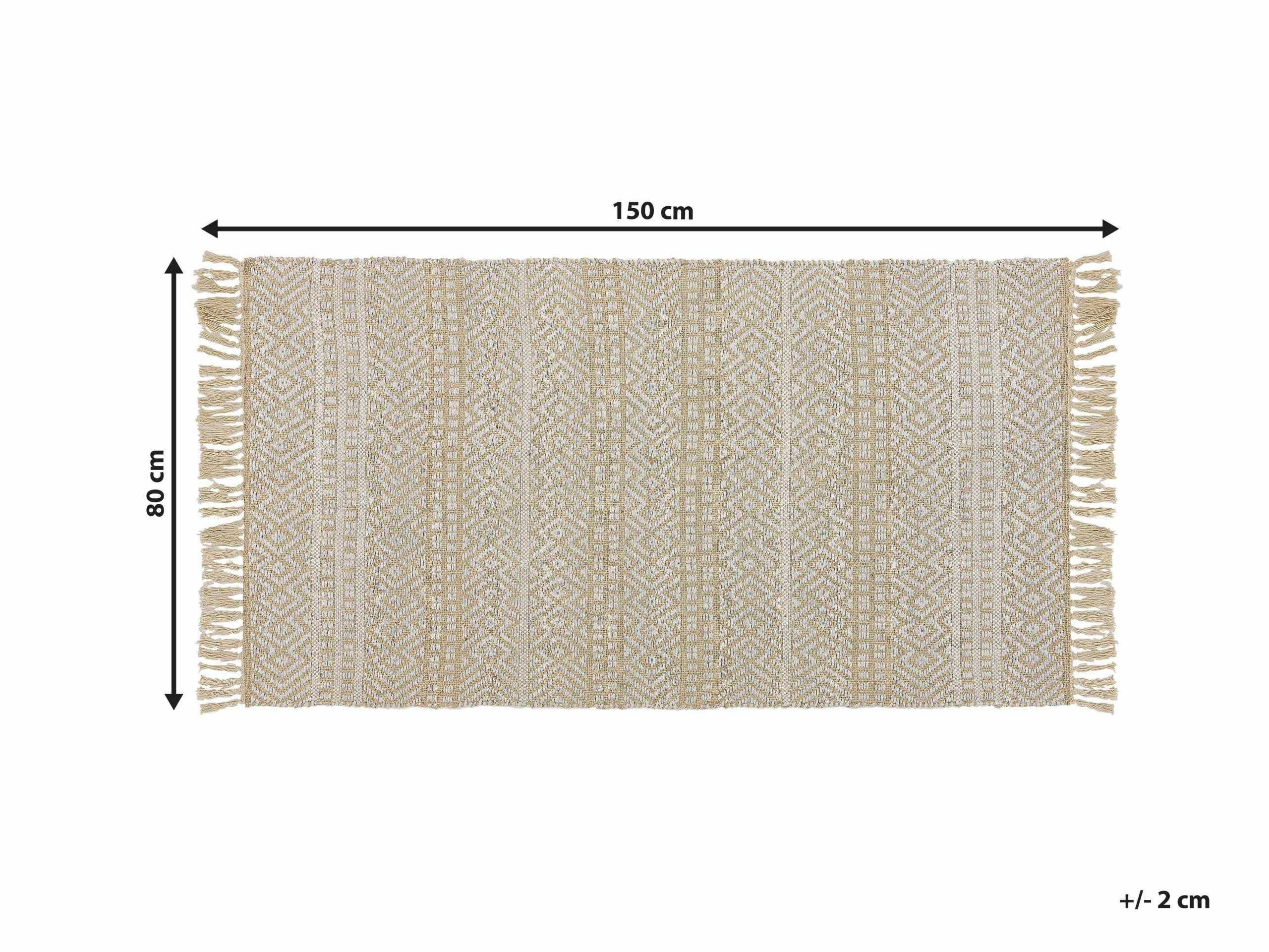 Beliani Matto Juutti Beige DORTYOL Useita Kokoja - Image 6