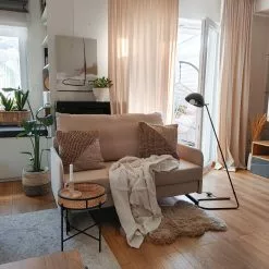 Beliani Sivupöytä Metalli Musta/luonnonväri VIENNA -Ruokapöydät Myyntikauppa undef src sa picid 807932 type whitesh image scaled