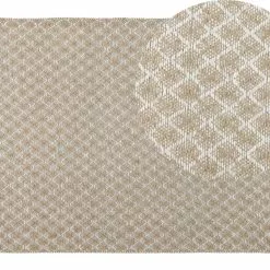 Beliani Matto Juutti Beige AKBEZ Useita Kokoja