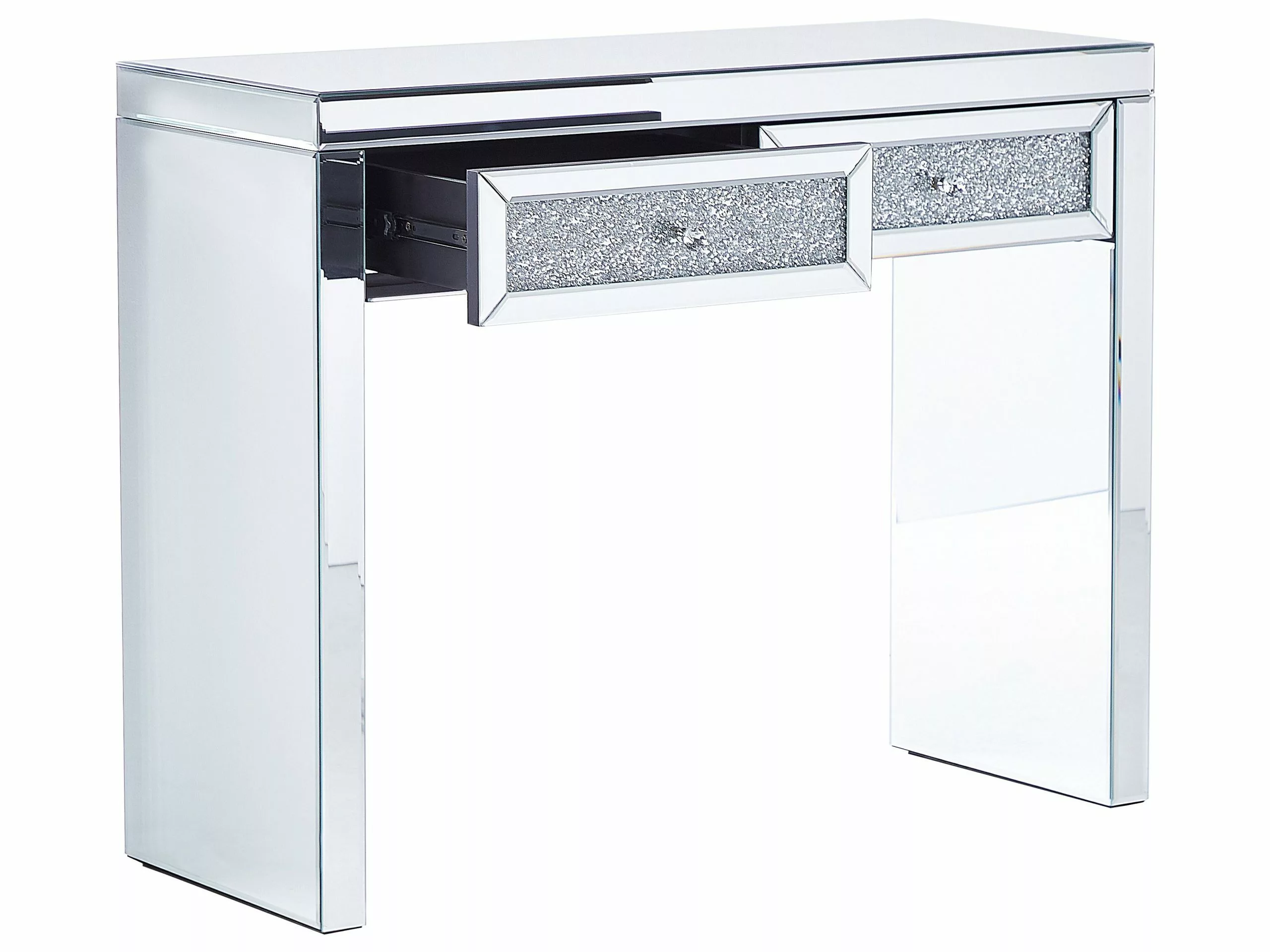 Beliani Konsolipöytä Peililasi 2 Laatikkoa Hopea TILLY 7 Beliani Konsolipöytä Peililasi 2 Laatikkoa Hopea TILLY - Image 5