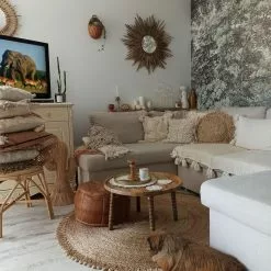 Beliani Matto Juutti Beige 140 Cm ERENCE -Ruokapöydät Myyntikauppa undef src sa picid 810251 type whitesh image scaled