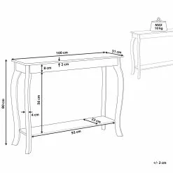 Beliani Konsolipöytä Vaalea Puu/valkoinen HARTFORD 15 Beliani Konsolipöytä Vaalea Puu/valkoinen HARTFORD -Ruokapöydät Myyntikauppa undef src sa picid 814908 type whitesh image scaled
