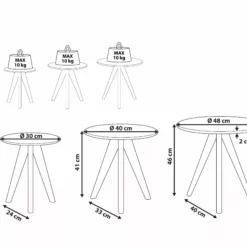 Beliani Sohvapöytäsetti Valkoinen 3 Kpl VEGAS 13 Beliani Sohvapöytäsetti Valkoinen 3 Kpl VEGAS -Ruokapöydät Myyntikauppa undef src sa picid 814967 type whitesh image scaled