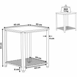 Beliani Sivupöytä Tumma Puu/musta ASTON -Ruokapöydät Myyntikauppa undef src sa picid 815089 type whitesh image scaled