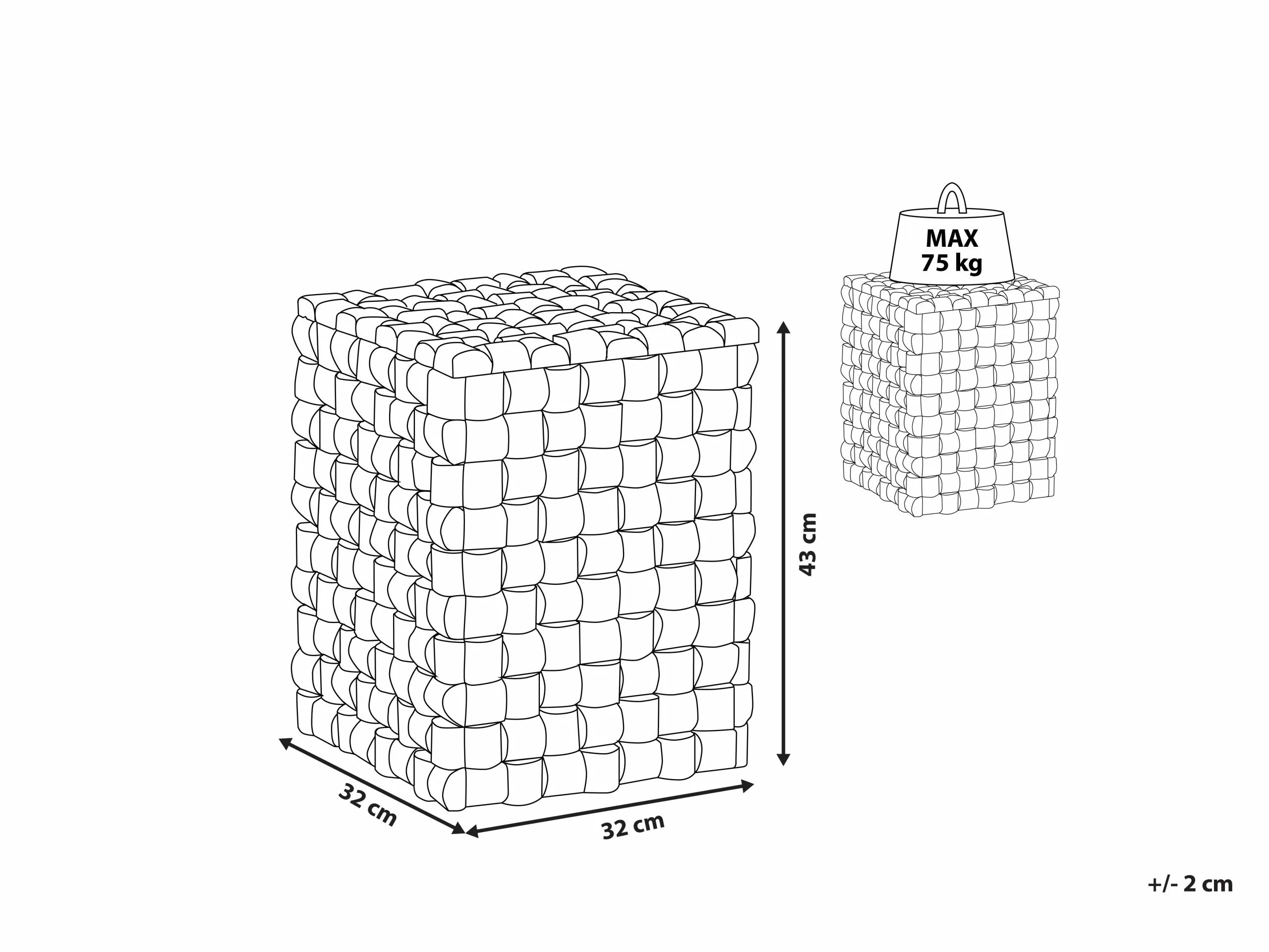 Beliani Yöpöytä Tiikki Vaalea Puu CAJEME - Image 7