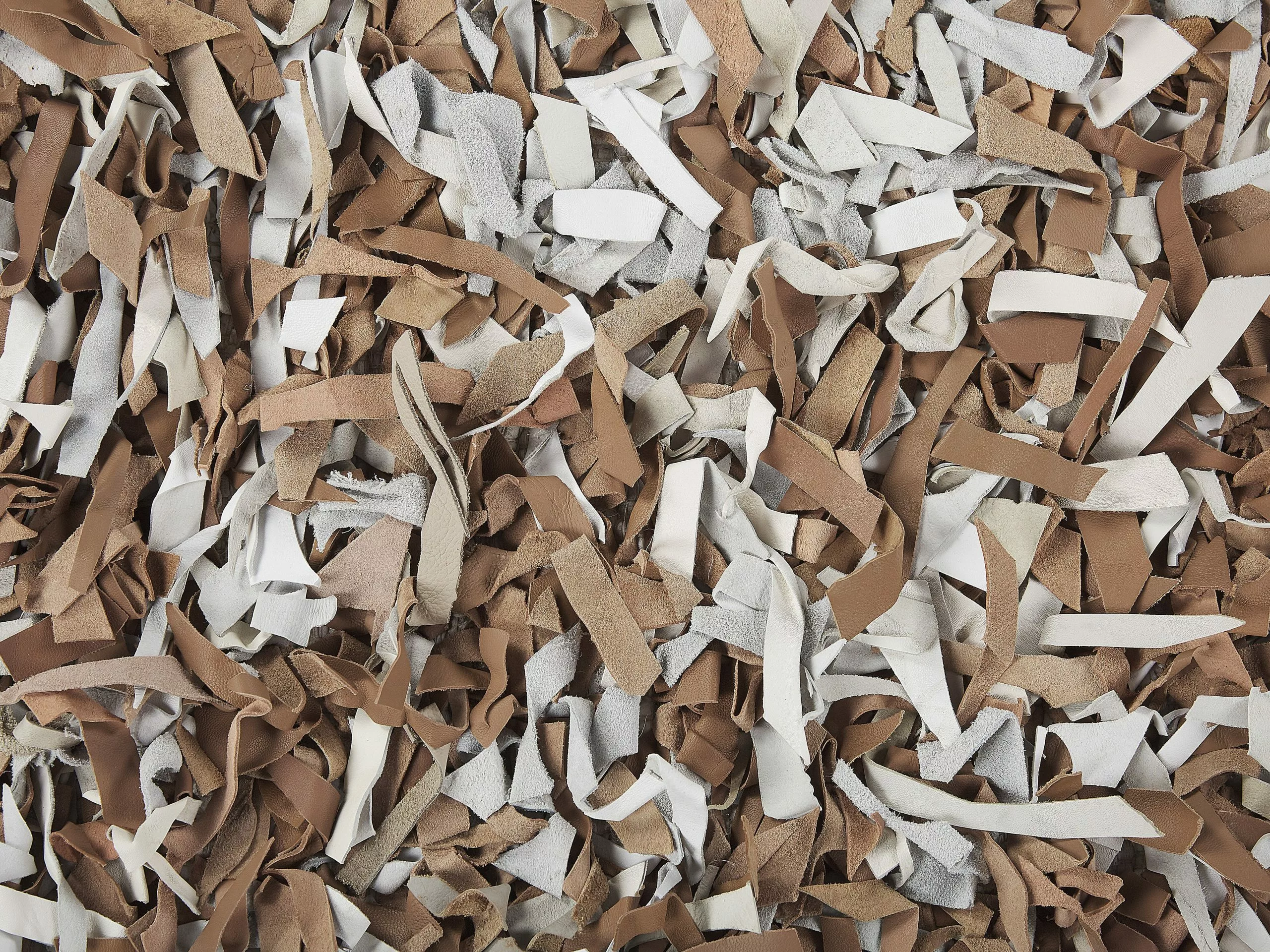 Beliani Matto Nahka Ruskea/harmaa MUT Useita Kokoja 7 Beliani Matto Nahka Ruskea/harmaa MUT Useita Kokoja - Image 5