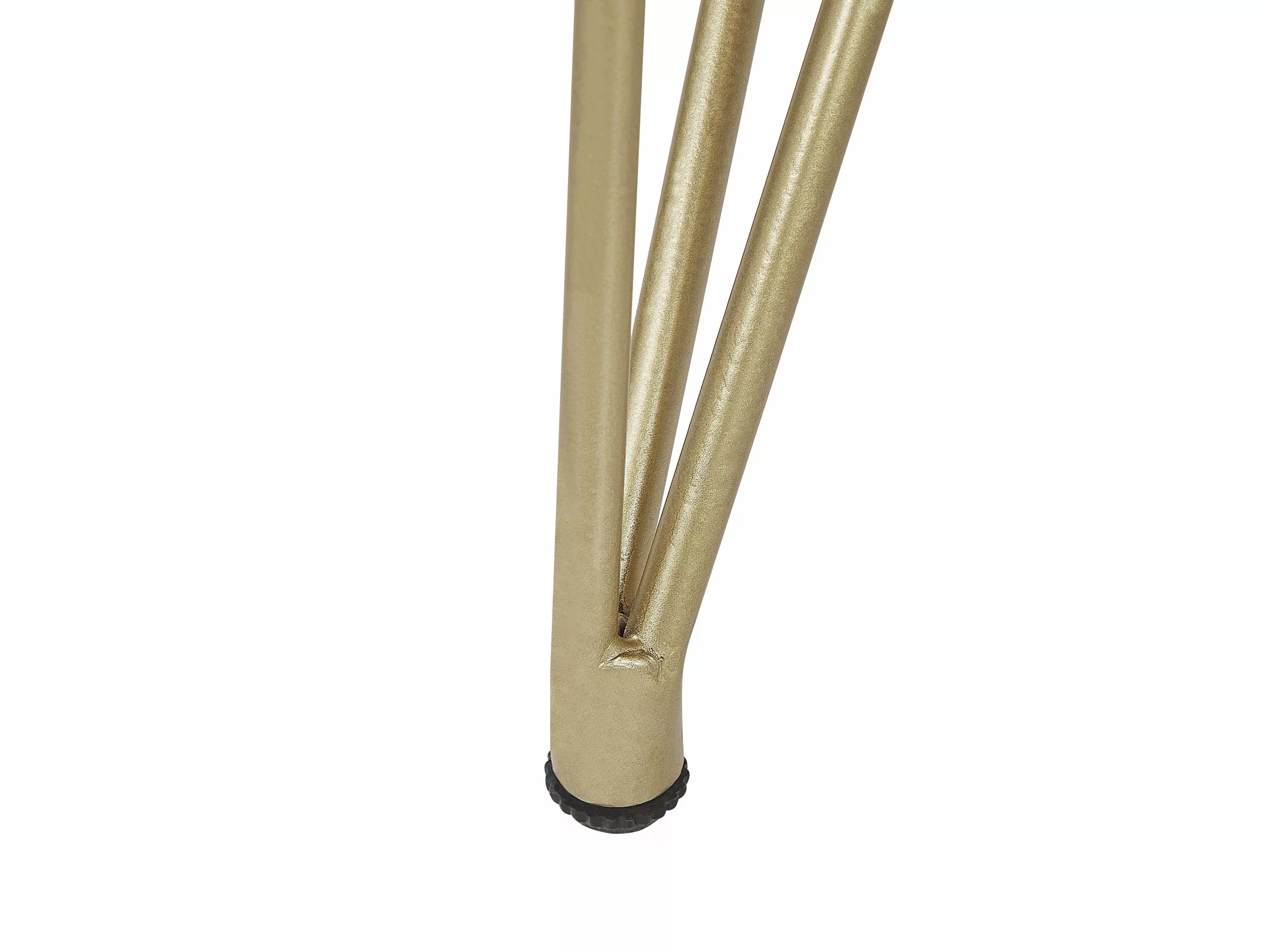 Beliani Sohvapöytä Akasiapuu Vaalea Puu/kulta RALEY - Image 6