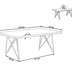 Beliani Sohvapöytä Akasiapuu Vaalea Puu/kulta RALEY -Ruokapöydät Myyntikauppa undef src sa picid 816829 type whitesh image scaled