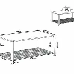 Beliani Sohvapöytä Tumma Puu/musta ASTON -Ruokapöydät Myyntikauppa undef src sa picid 817081 type whitesh image scaled