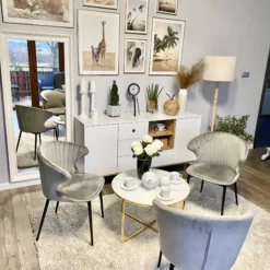 Beliani Sohvapöytä Rosteri Marmorikuvio Valkoinen/kulta QUINCY -Ruokapöydät Myyntikauppa undef src sa picid 817597 type whitesh image scaled