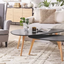 Beliani Sohvapöytäsetti Musta/vaalea Puu 2 Kpl FLY III 12 Beliani Sohvapöytäsetti Musta/vaalea Puu 2 Kpl FLY III -Ruokapöydät Myyntikauppa undef src sa picid 818313 type color image scaled