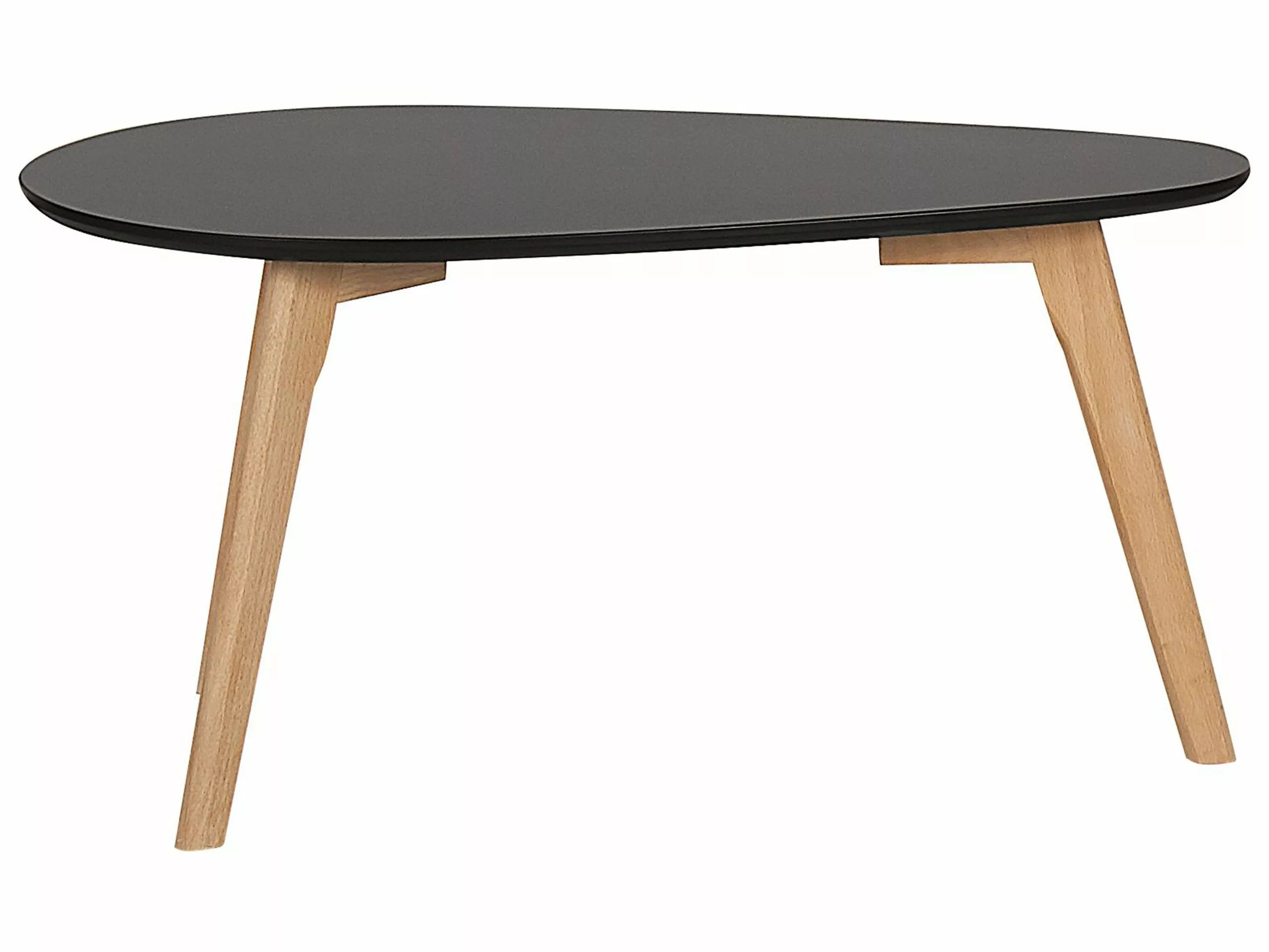 Beliani Sohvapöytäsetti Musta/vaalea Puu 2 Kpl FLY III 6 Beliani Sohvapöytäsetti Musta/vaalea Puu 2 Kpl FLY III - Image 4