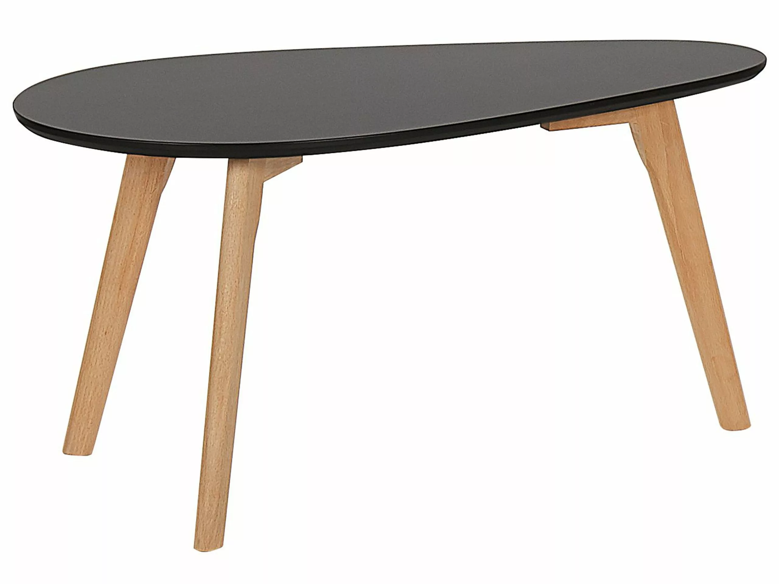 Beliani Sohvapöytäsetti Musta/vaalea Puu 2 Kpl FLY III 7 Beliani Sohvapöytäsetti Musta/vaalea Puu 2 Kpl FLY III - Image 5