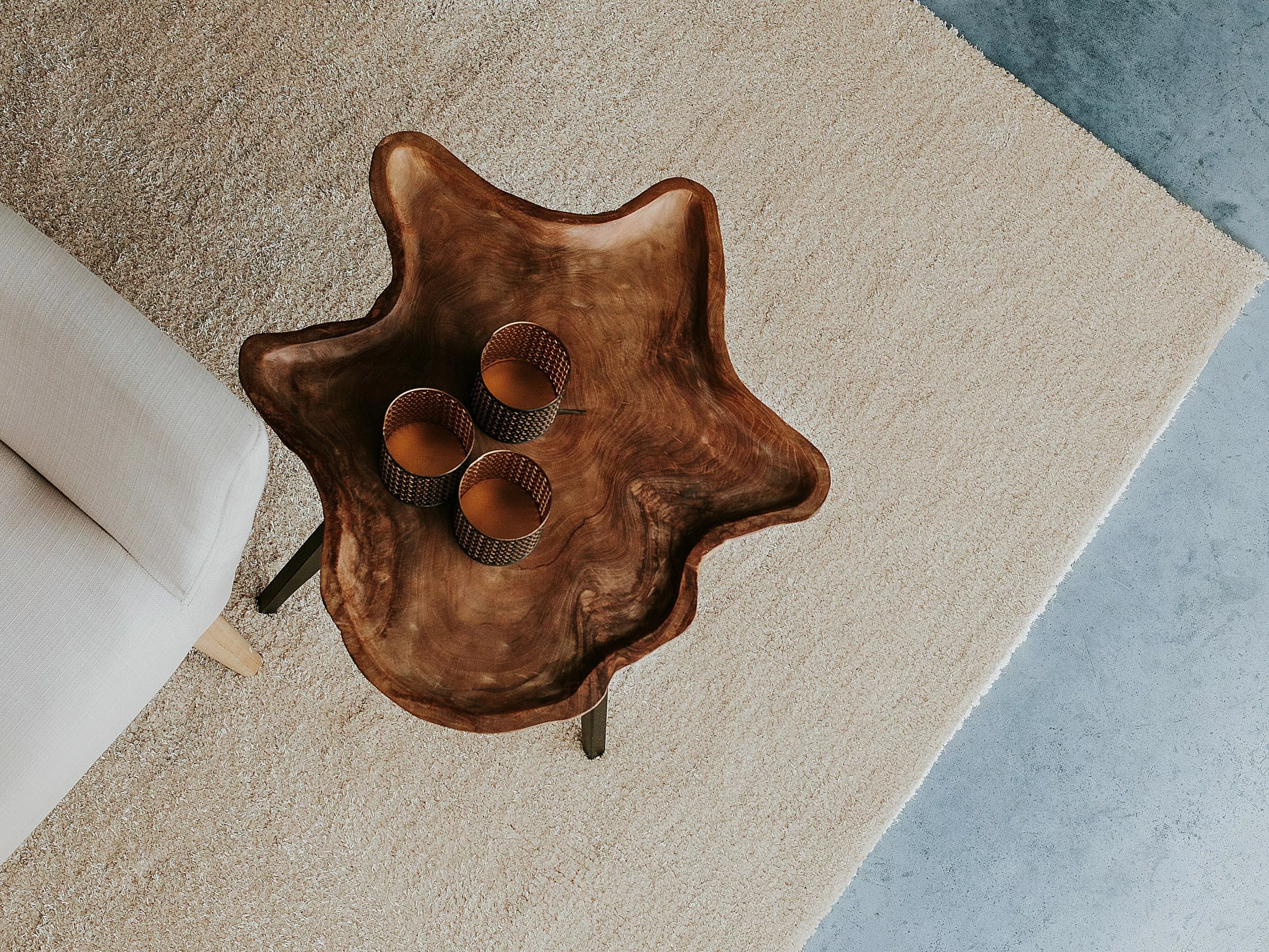 Beliani Sivupöytä Tiikki Vaalea Puu/musta ELSA 8 Beliani Sivupöytä Tiikki Vaalea Puu/musta ELSA - Image 6