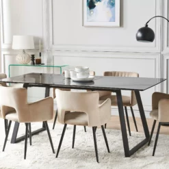 Beliani Ruokapöytä Jatkettava Musta 150/180 X 90 Cm TOURAN 13 Beliani Ruokapöytä Jatkettava Musta 150/180 X 90 Cm TOURAN -Ruokapöydät Myyntikauppa undef src sa picid 820915 type color image scaled