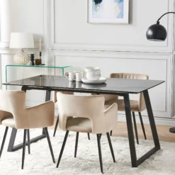 Beliani Ruokapöytä Jatkettava Musta 150/180 X 90 Cm TOURAN 14 Beliani Ruokapöytä Jatkettava Musta 150/180 X 90 Cm TOURAN -Ruokapöydät Myyntikauppa undef src sa picid 820916 type whitesh image scaled