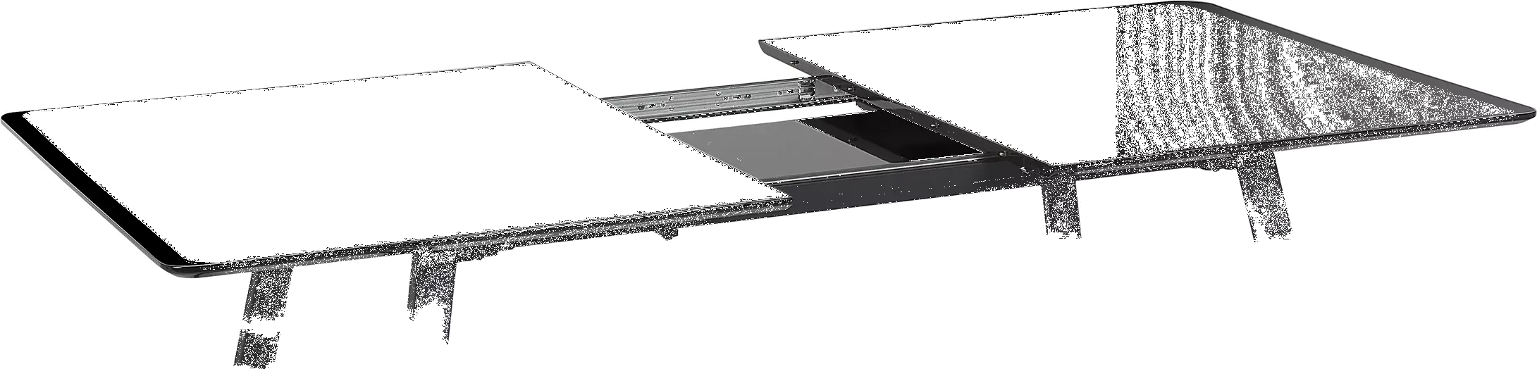 Beliani Ruokapöytä Jatkettava Musta 150/180 X 90 Cm TOURAN 6 Beliani Ruokapöytä Jatkettava Musta 150/180 X 90 Cm TOURAN - Image 4