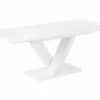 Beliani Ruokapöytä Jatkettava Valkoinen 160/200 X 90 Cm SALTUM -Ruokapöydät Myyntikauppa undef src sa picid 821066 type whitesh image scaled