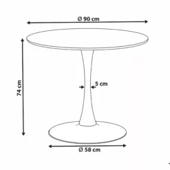 Beliani Ruokapöytä Vaalea Puu/musta ⌀ 90 Cm BOCA 13 Beliani Ruokapöytä Vaalea Puu/musta ⌀ 90 Cm BOCA -Ruokapöydät Myyntikauppa undef src sa picid 821590 type whitesh image scaled