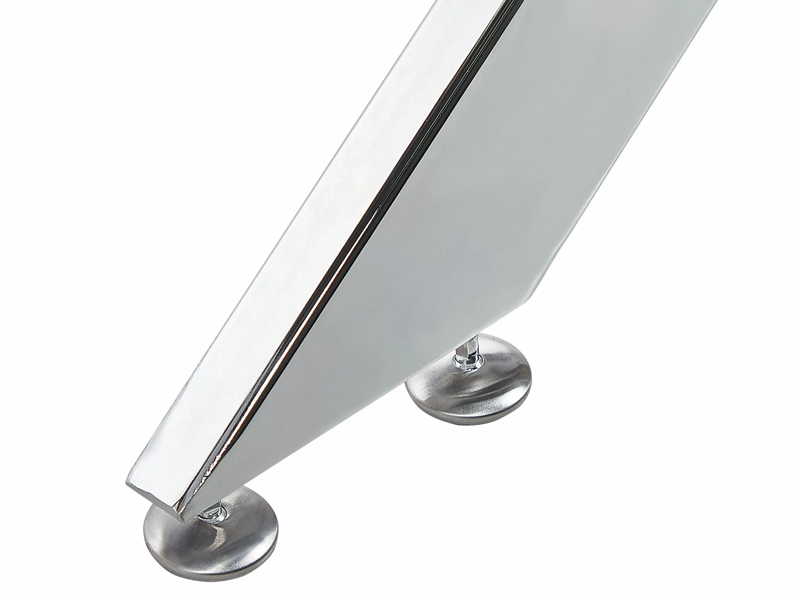 Beliani Ruokapöytä Lasitasolla Rauta Hopea 120 X 70 Cm MARAMO 7 Beliani Ruokapöytä Lasitasolla Rauta Hopea 120 X 70 Cm MARAMO - Image 5