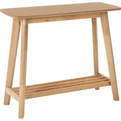 Beliani Konsolipöytä Vaalea Puu TULARE