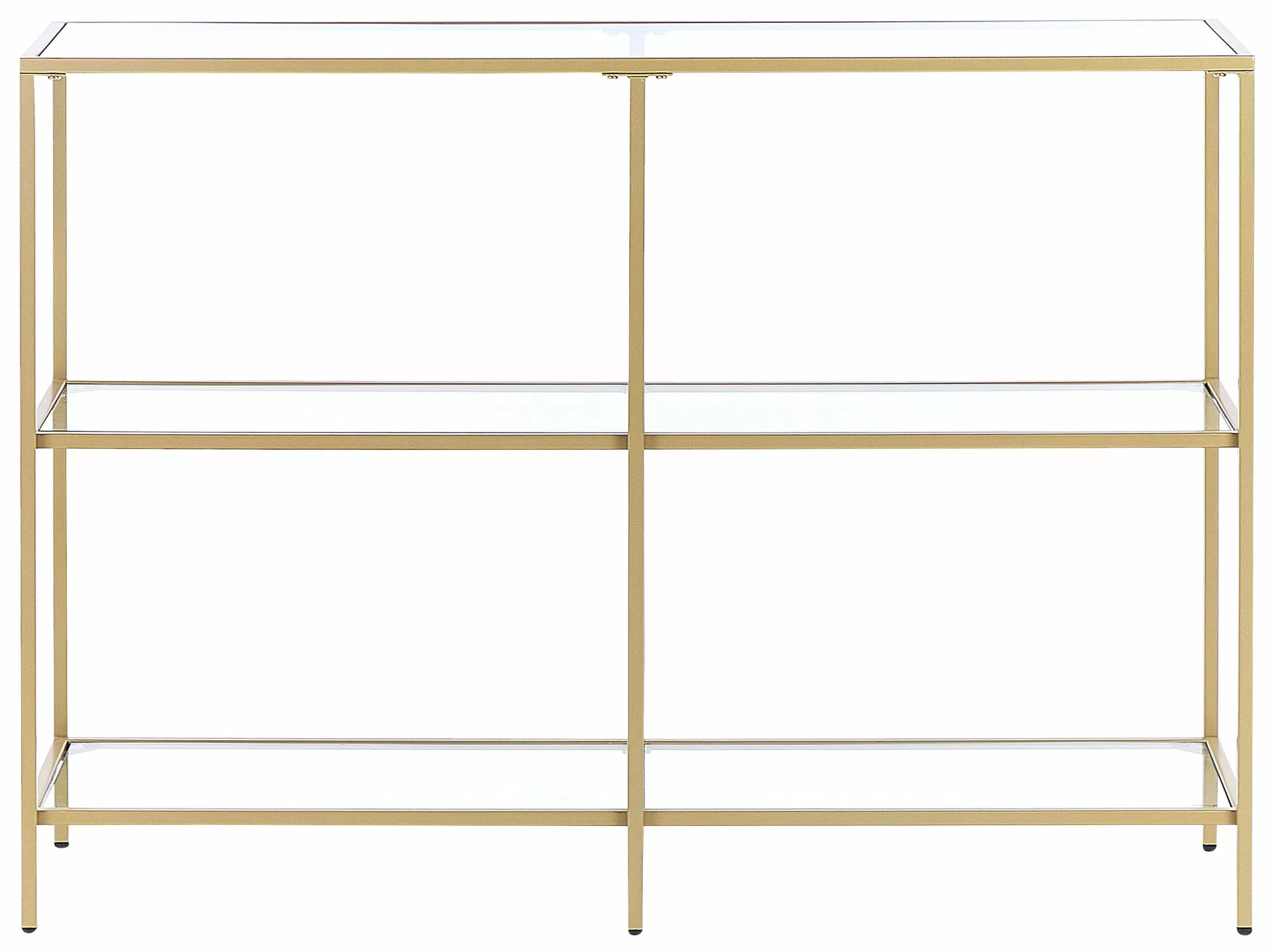 Beliani Konsolipöytä Lasitasolla Rauta Kulta ORETTA 5 Beliani Konsolipöytä Lasitasolla Rauta Kulta ORETTA - Image 3