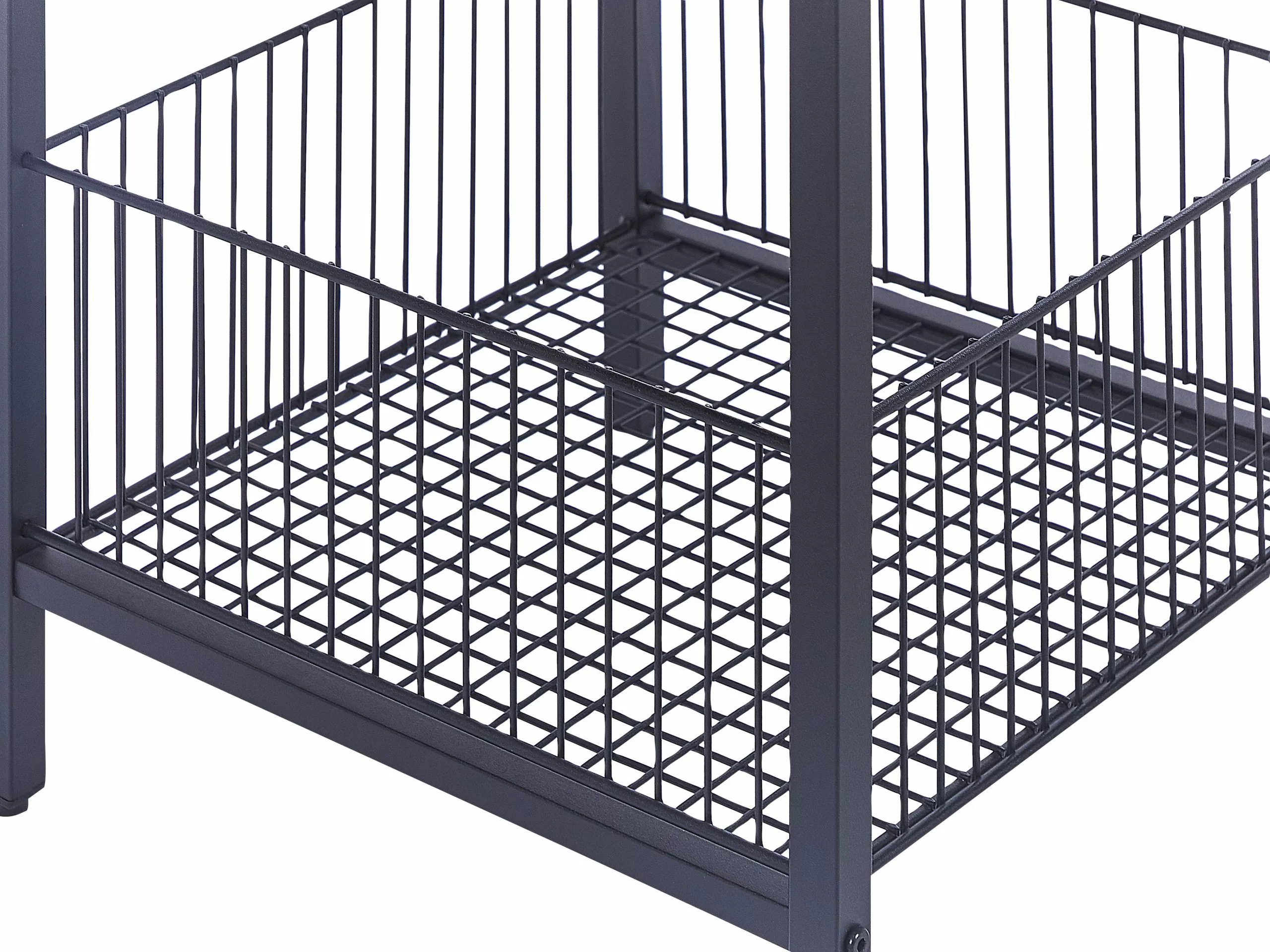 Beliani Sivupöytä Tumma Puu/musta KENNER - Image 4