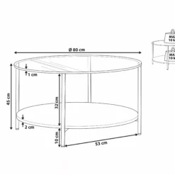 Beliani Sohvapöytä Lasitasolla Kulta/tumma Puu LIBBY -Ruokapöydät Myyntikauppa undef src sa picid 824318 type whitesh image scaled